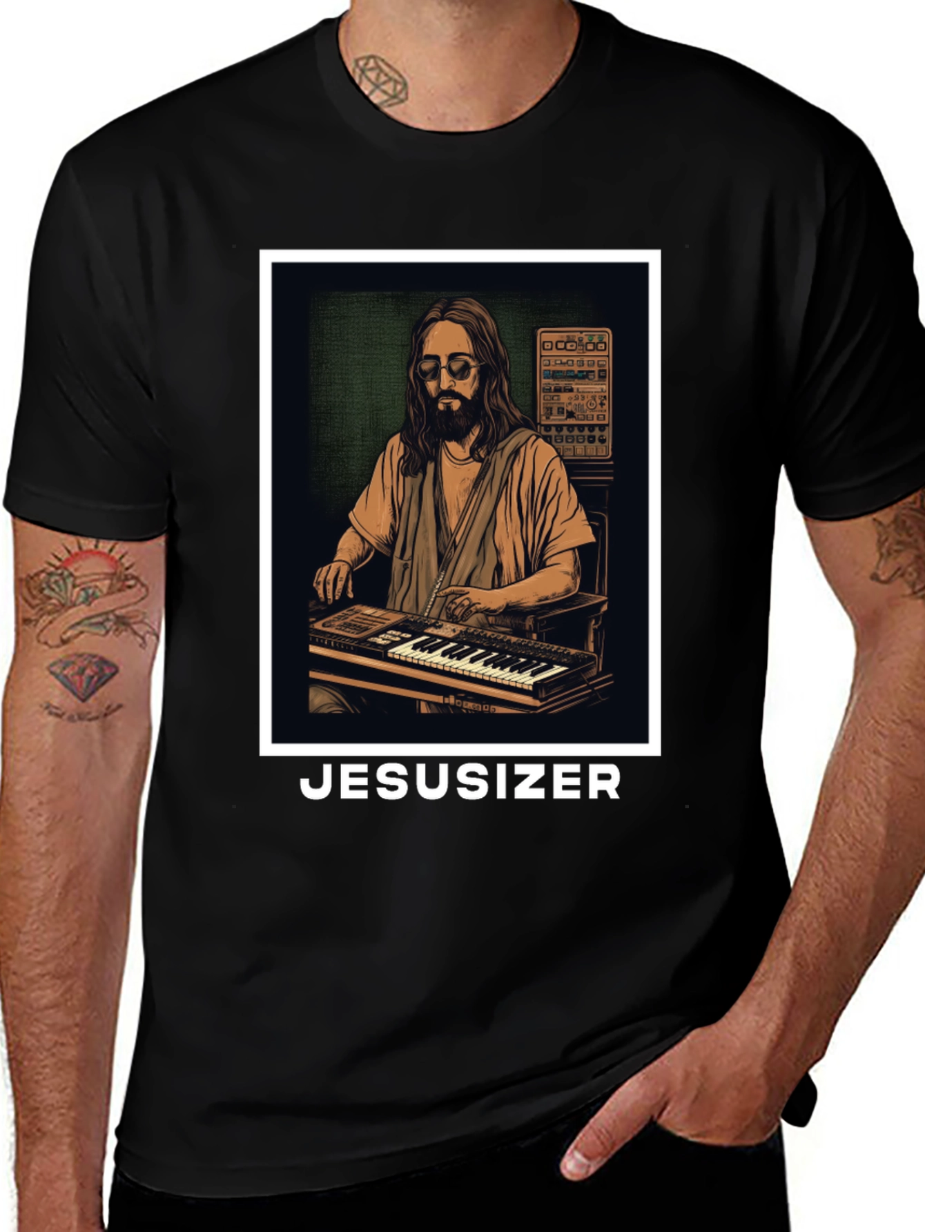 Variant 26 of Jesusizer T-Shirt - Synth Jesus Tee