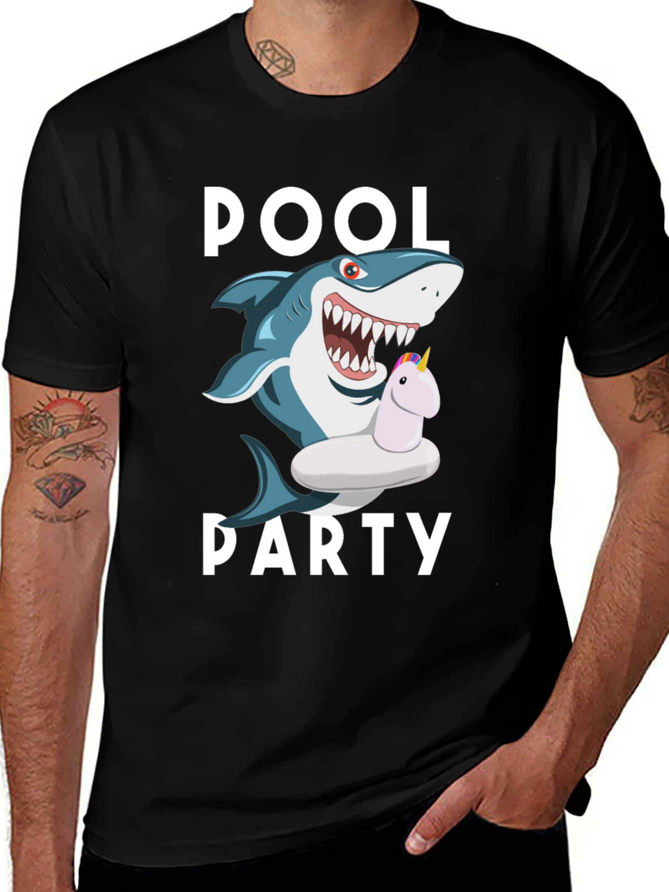 Variant 28 of Pool Party Shark Graphic T-Shirt