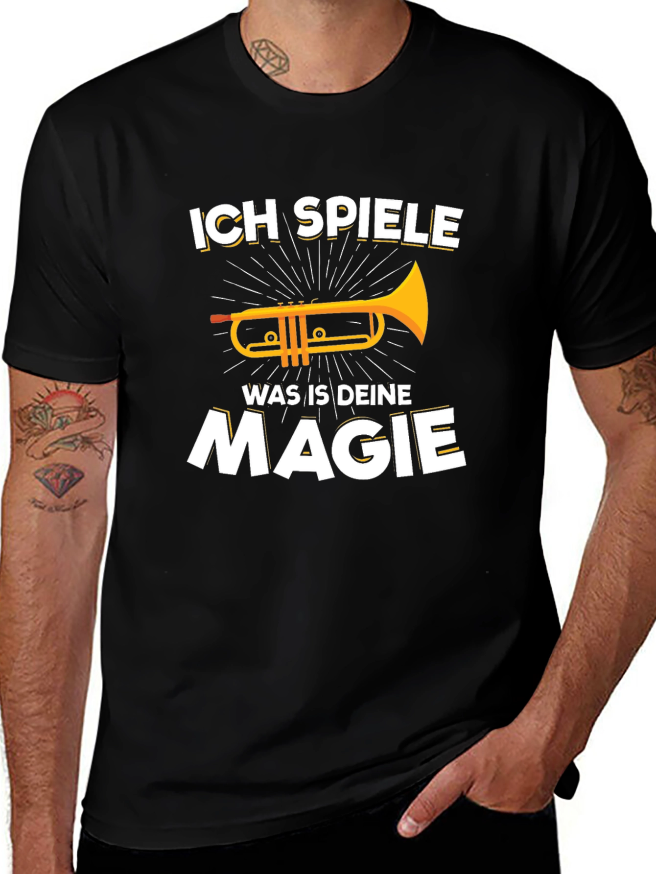Variant 22 of Ich Spiele Was Ist Deine Magie Trumpet T-Shirt