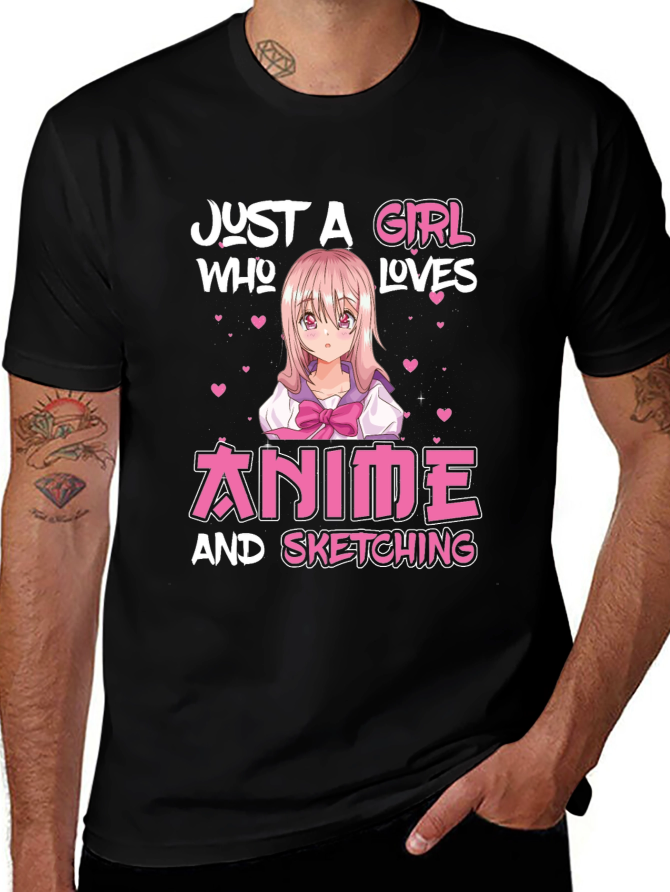 Anime Lover T-Shirt - Just a Girl Who Loves Anime Tee