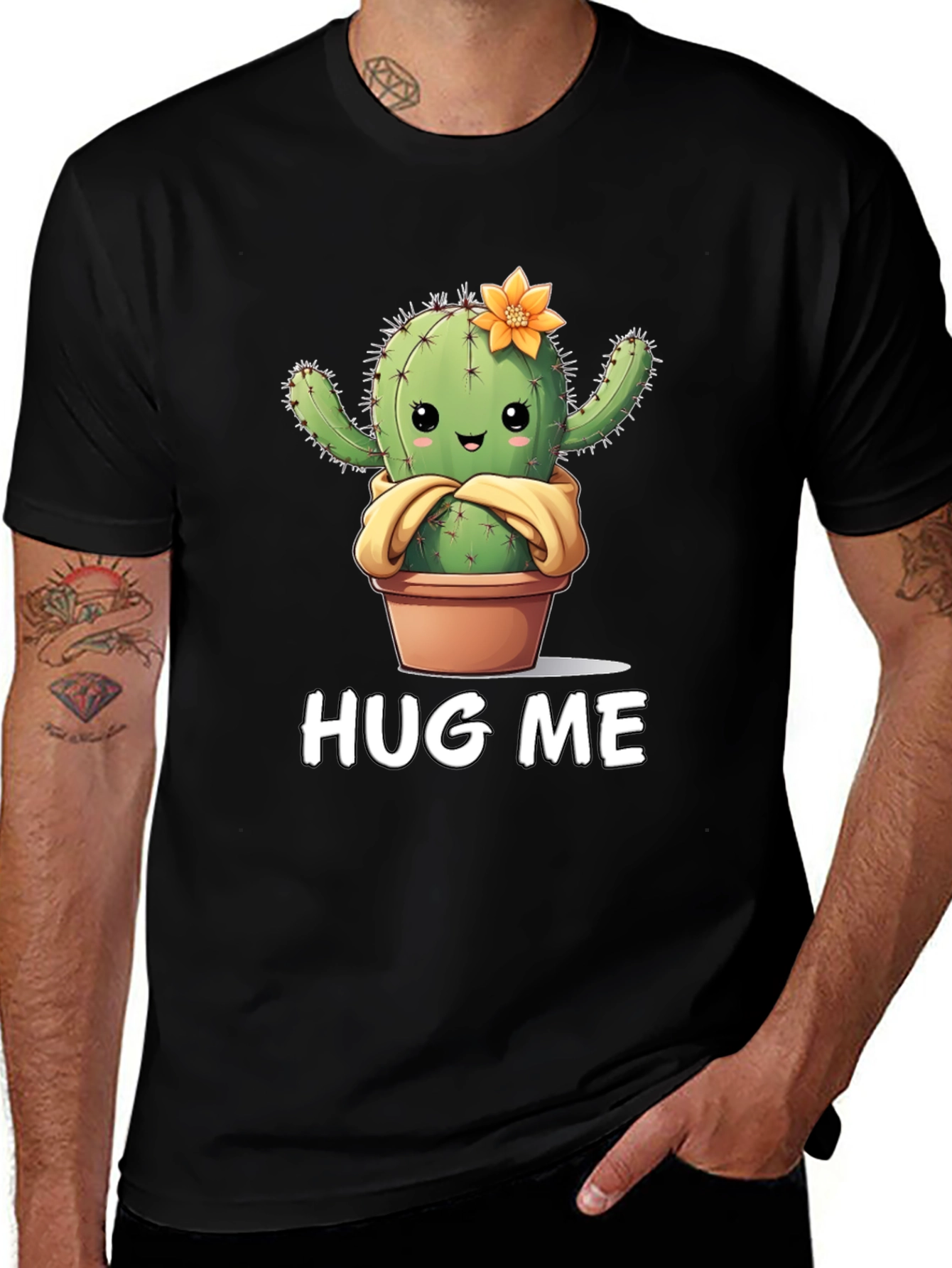 Variant 26 of Cute Cactus Hug Me T-Shirt