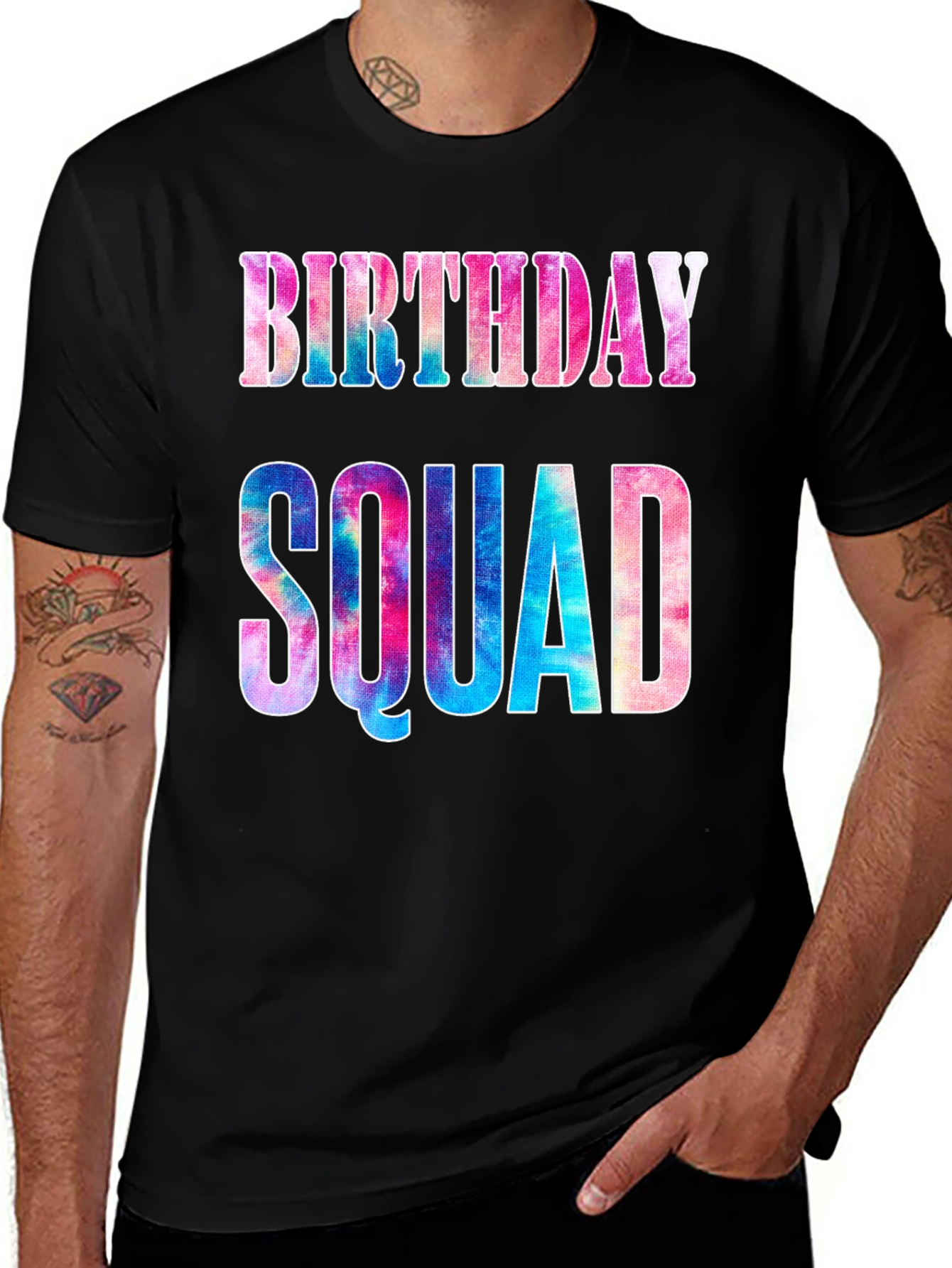 Birthday Squad Tie Dye T-Shirt