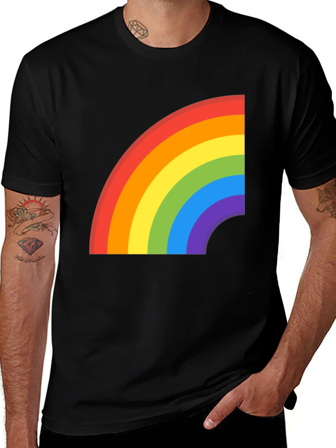 Variant 17 of Rainbow Graphic Tee - Pride T-Shirt