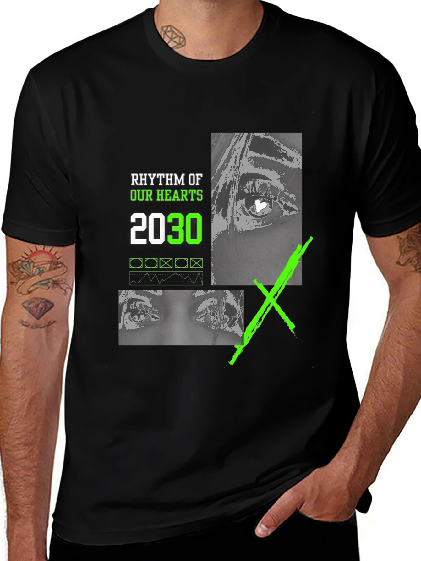 Variant 27 of Rhythm of Our Hearts 2030 Graphic Tee