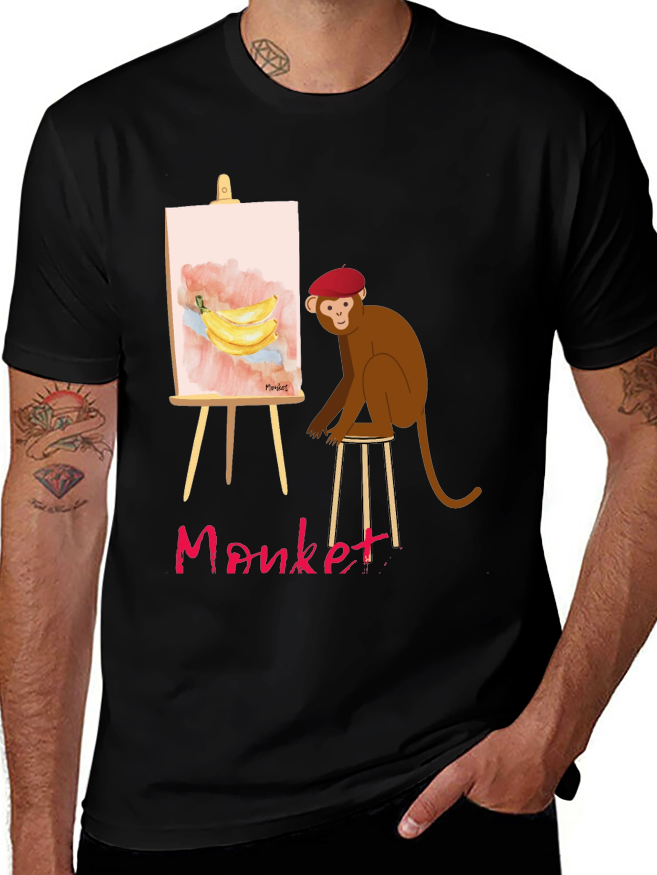 Variant 20 of Monket Artist Graphic Tee - Unique Design