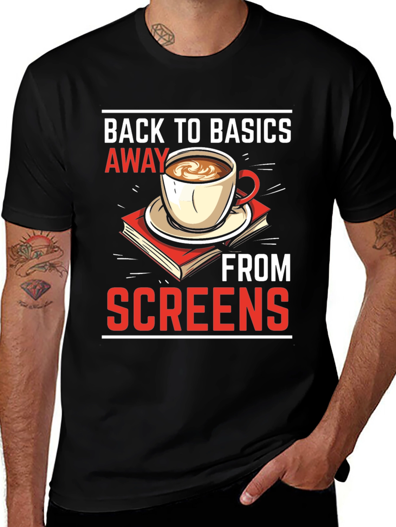 Back to Basics Away From Screens T-Shirt