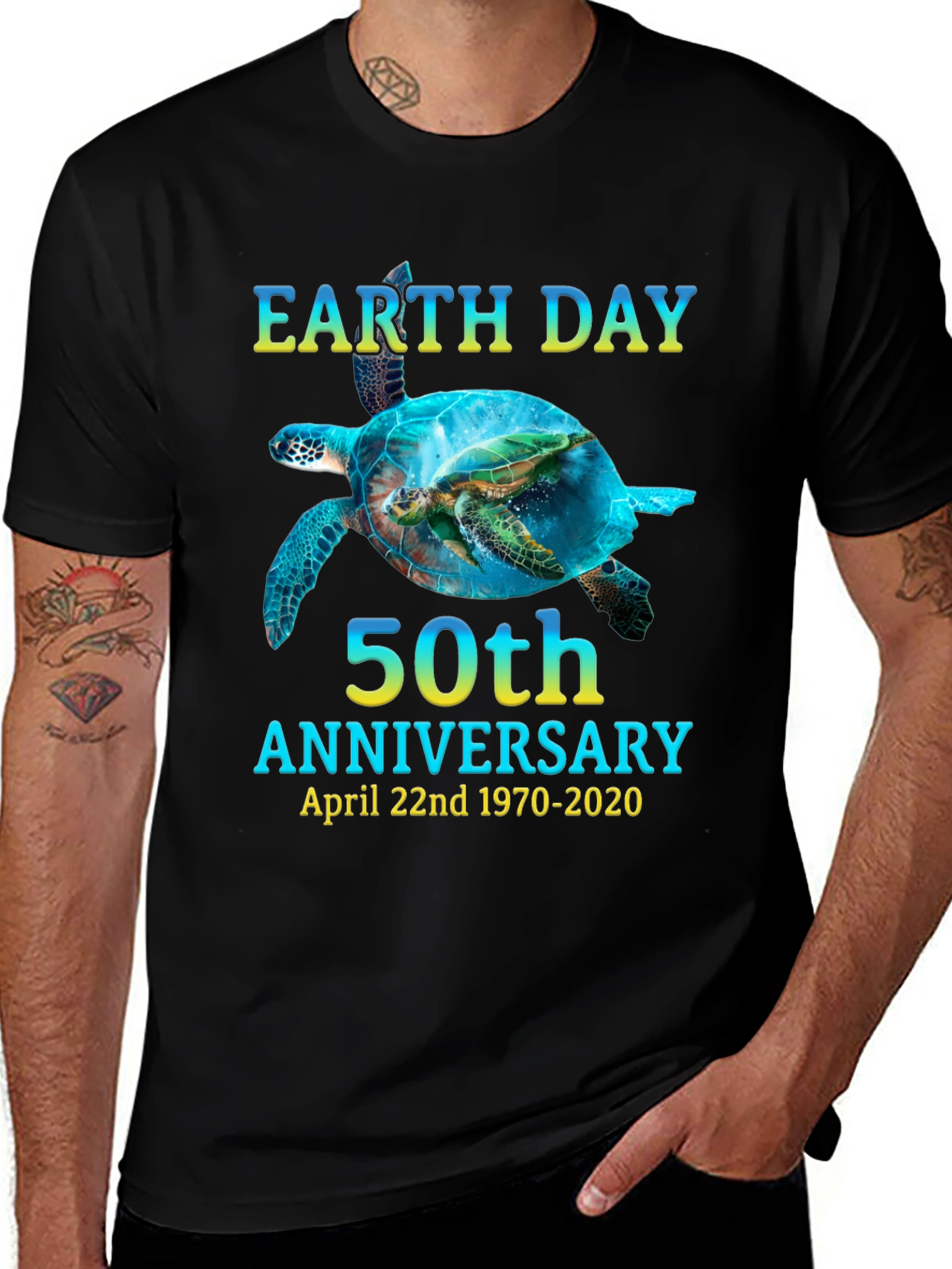 Earth Day 50th Anniversary Turtle T-Shirt