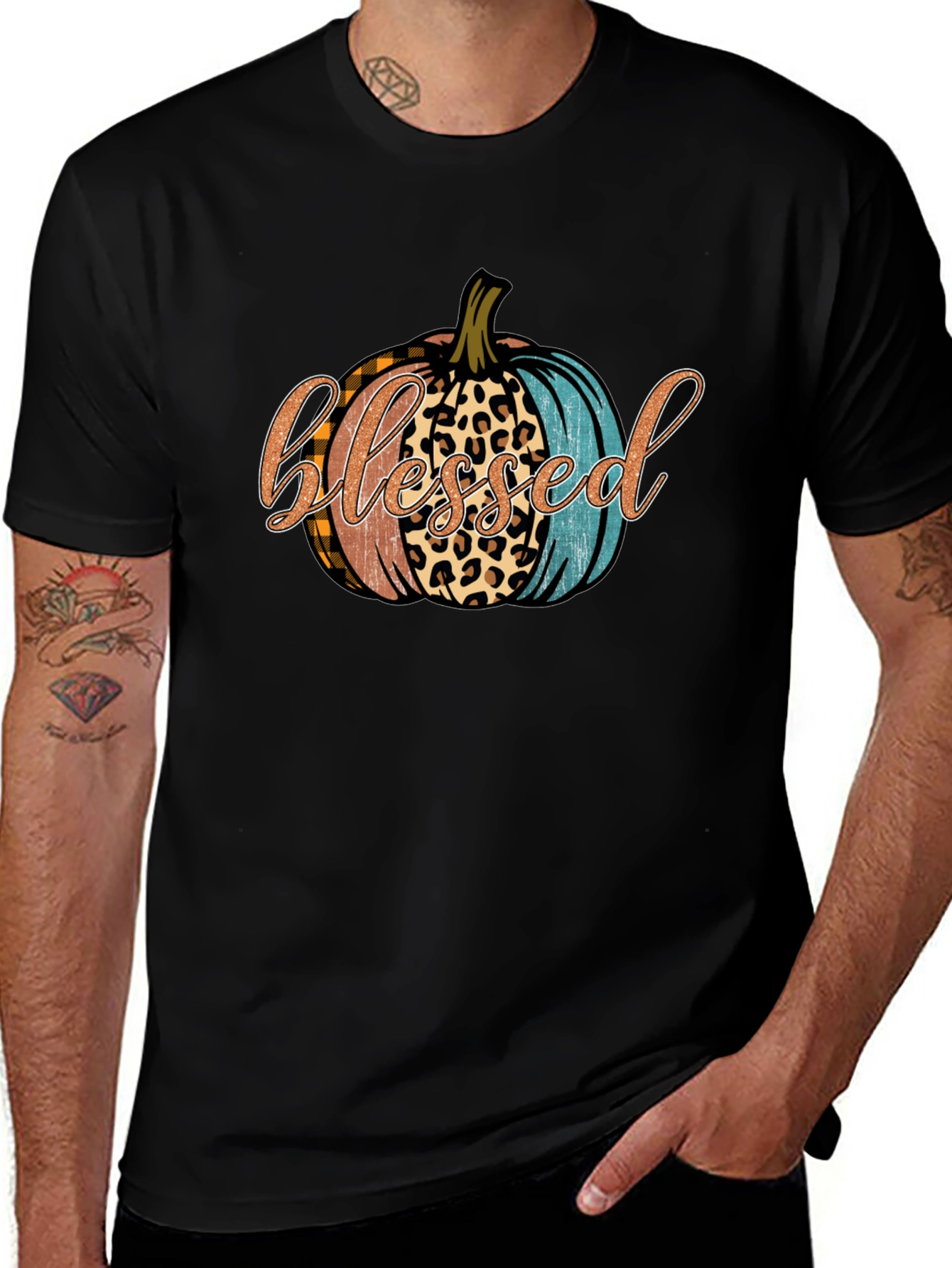 Variant 14 of Blessed Pumpkin Graphic T-Shirt