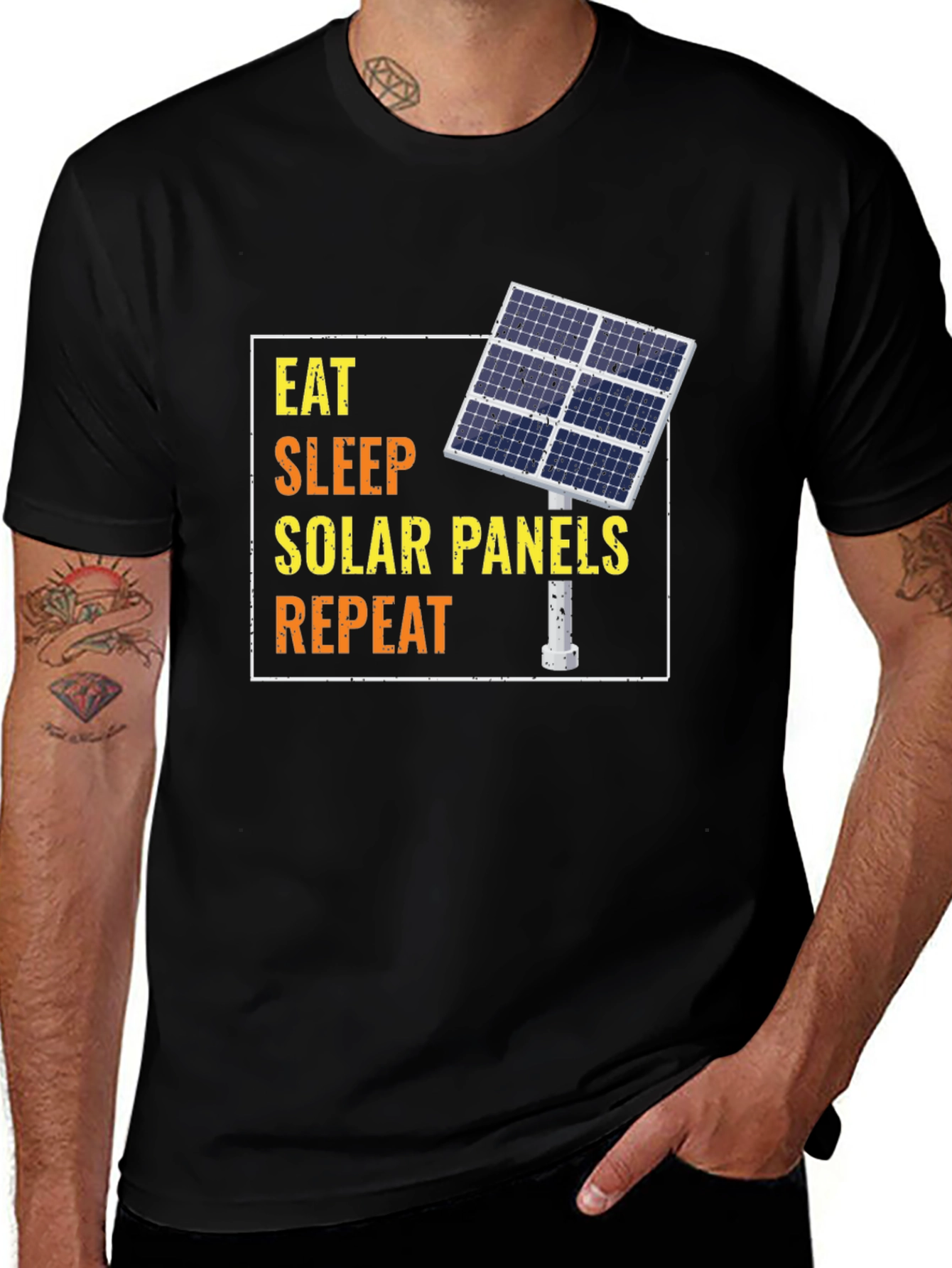 Eat Sleep Solar Panels Repeat T-Shirt