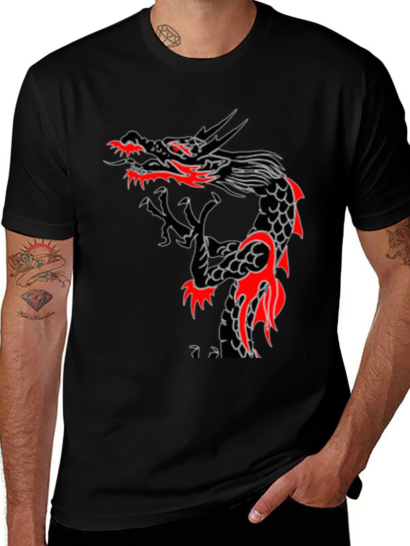 Variant 30 of Black Dragon Graphic T-Shirt