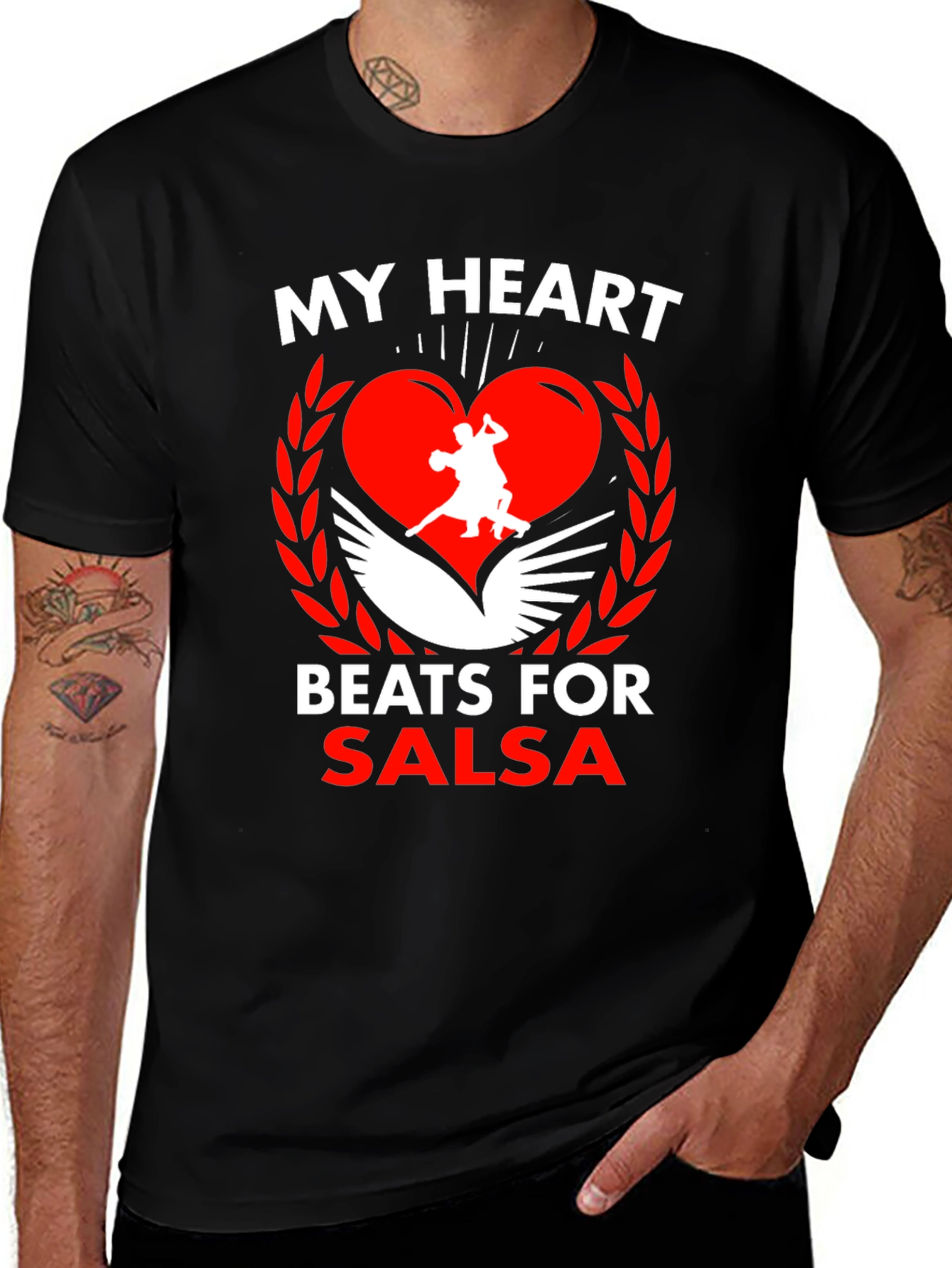 Variant 20 of Salsa Dance Heartbeat T-Shirt