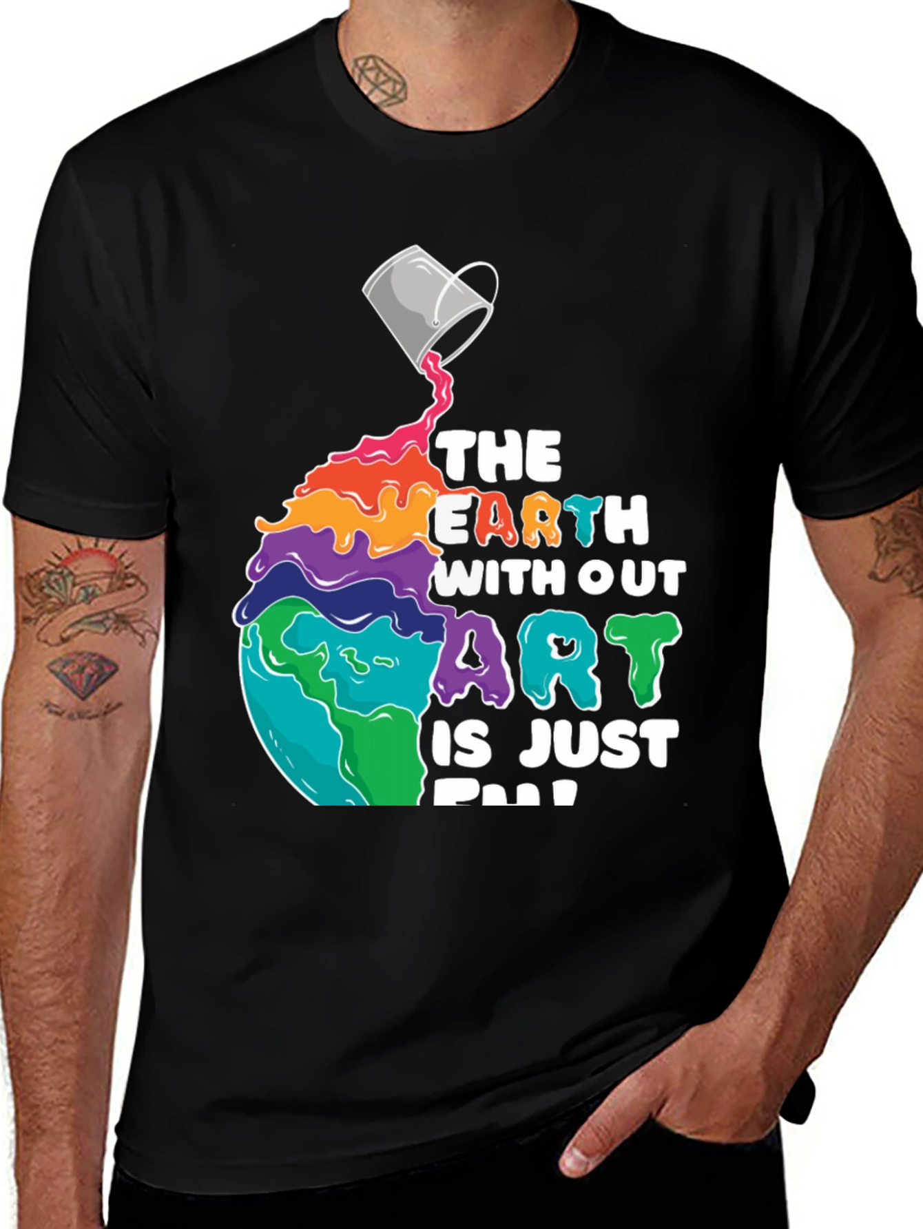 Colorful Earth Art T-Shirt