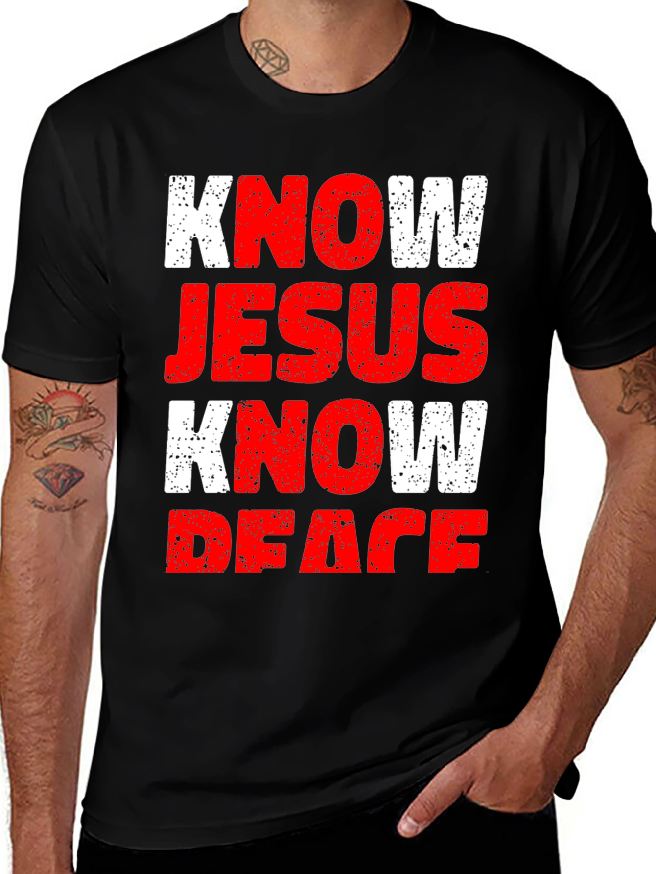 Know Jesus Know Peace Graphic T-Shirt