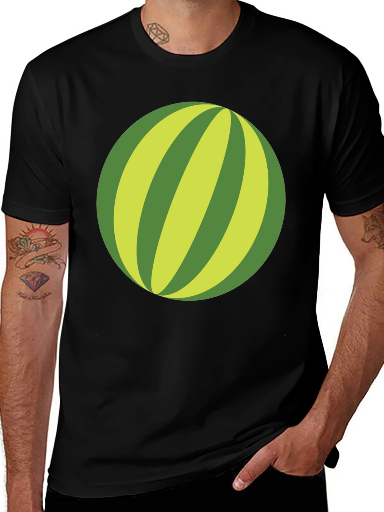 Variant 23 of Whimsical Watermelon Graphic Tee - Casual Comfort