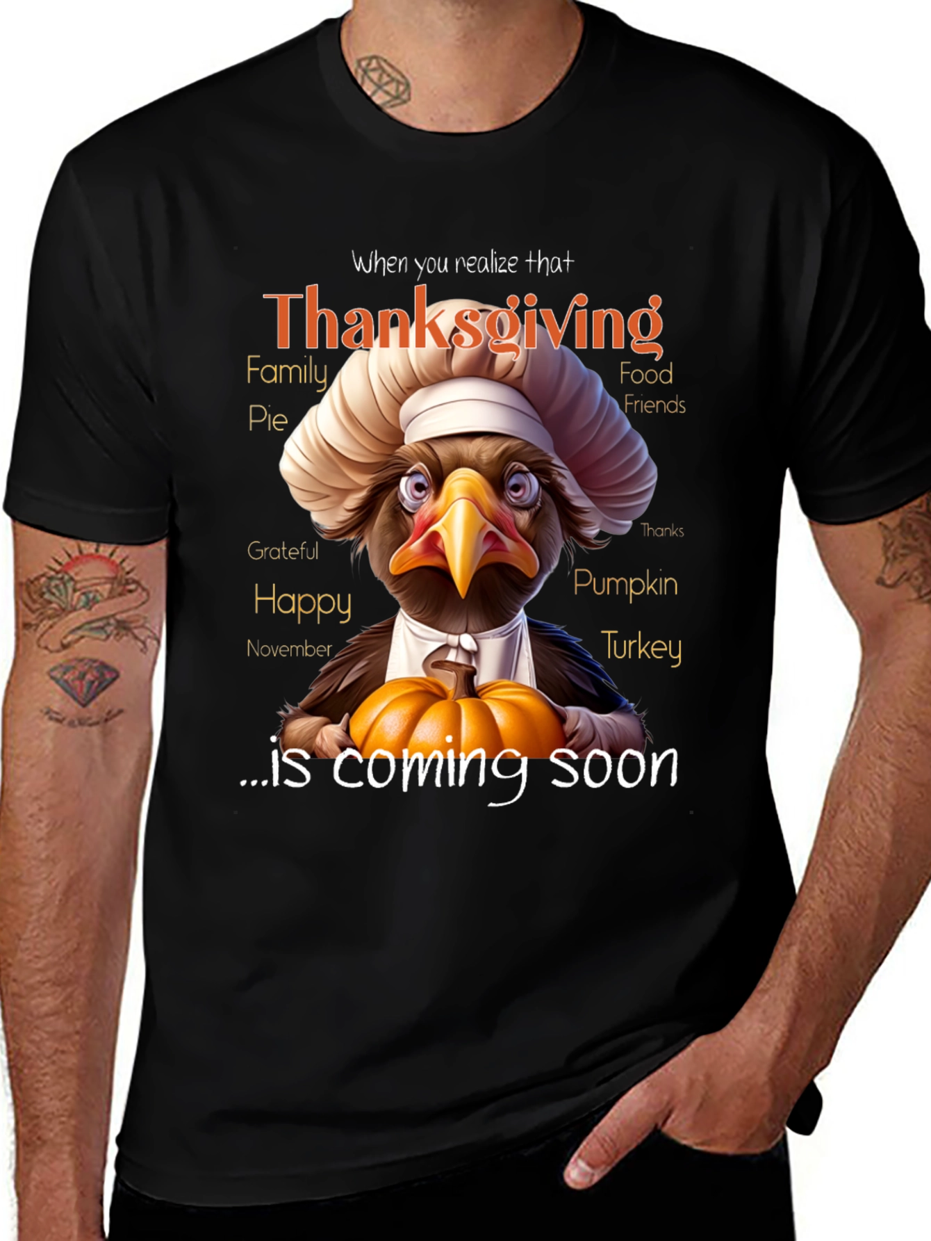Thanksgiving Turkey Chef T-Shirt