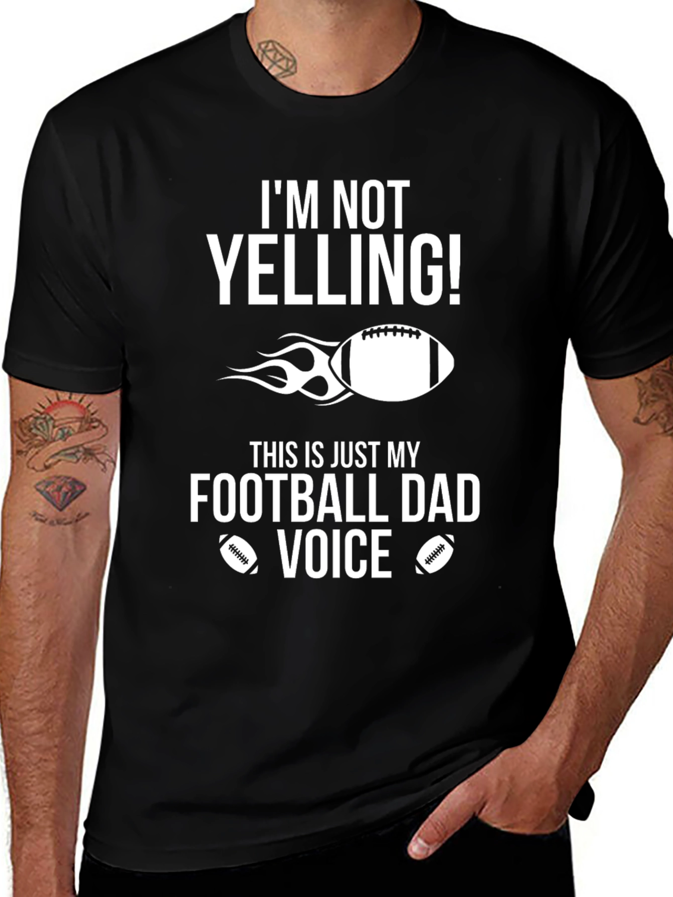 Variant 22 of Football Dad Voice T-Shirt