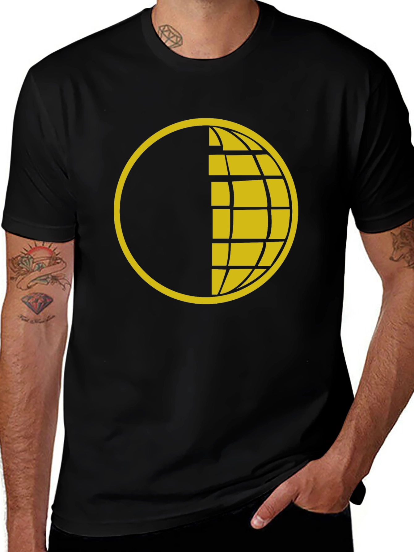 Variant 11 of Globe Graphic Tee - Modern Design