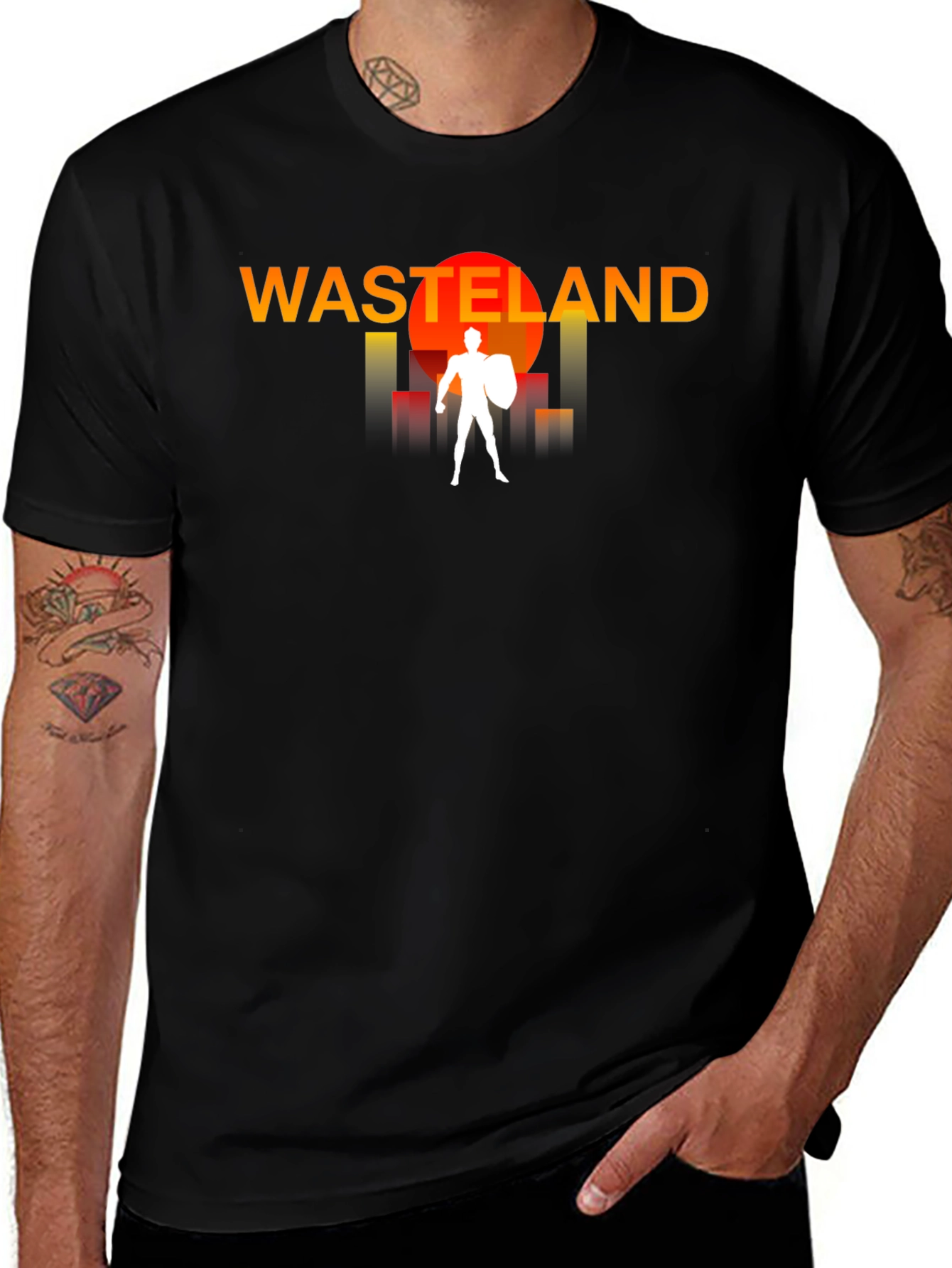 Variant 4 of Wasteland Graphic Tee - Post Apocalyptic T-Shirt