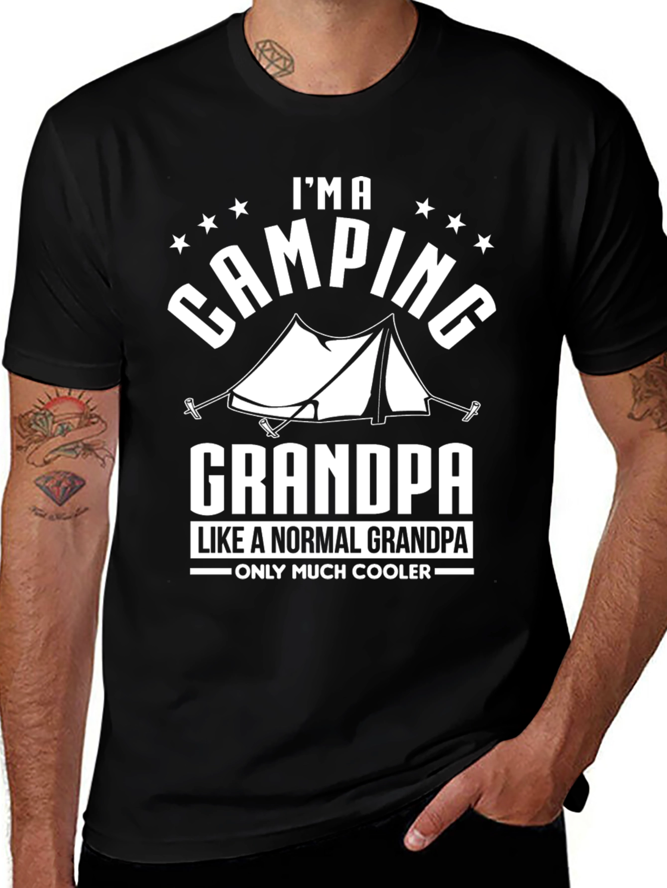 Variant 21 of Camping Grandpa T-Shirt - Much Cooler Than Normal!