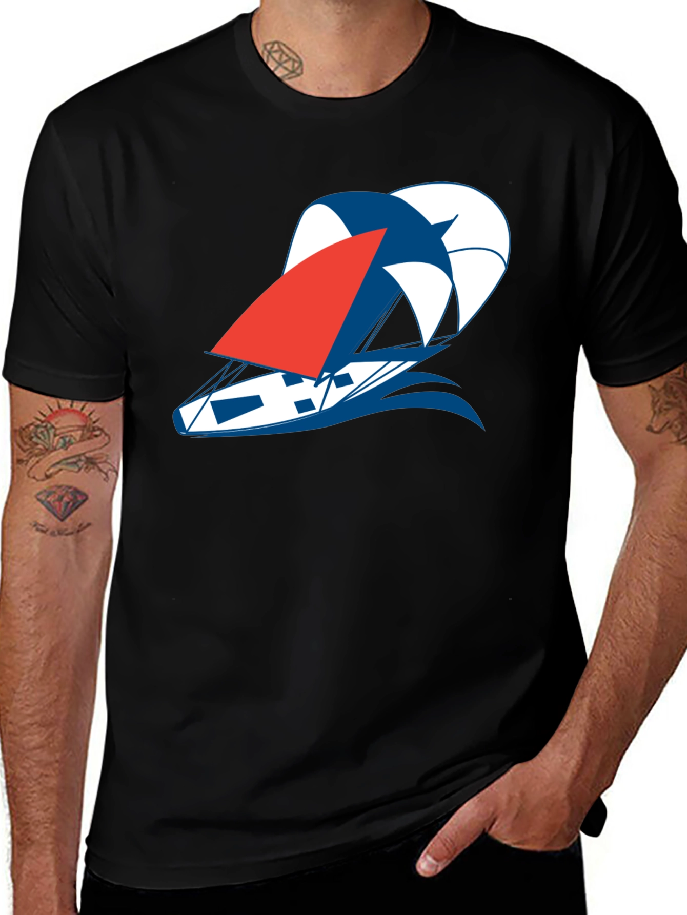 Variant 6 of Sailing T-Shirt: Nautical Design for Ocean Lovers