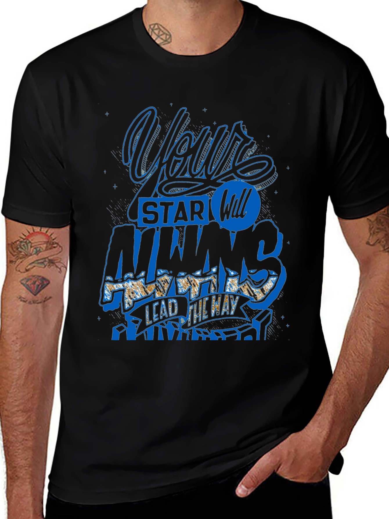 Variant 2 of Motivational Graphic Tee - Your Star Will Always Lead the Way