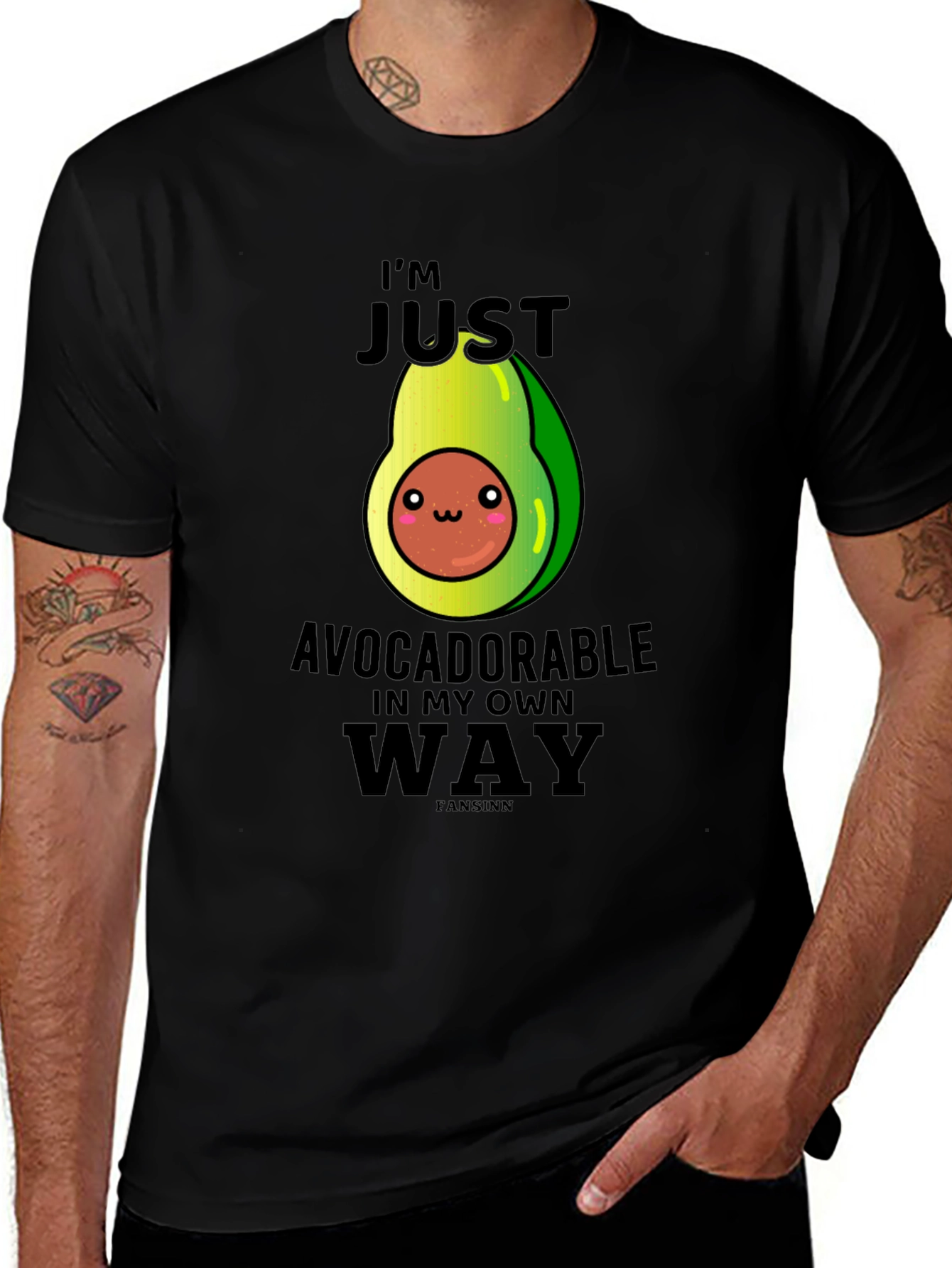 Variant 9 of Avocado Pun T-Shirt - I'm Avocadorable!