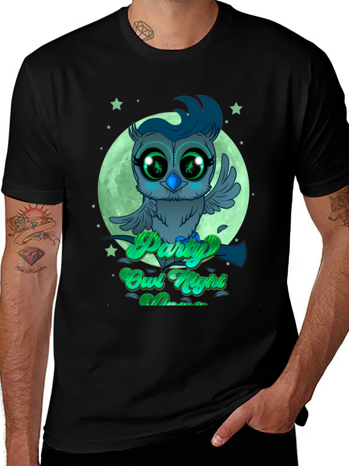 Variant 30 of Party Owl Night Graphic Tee