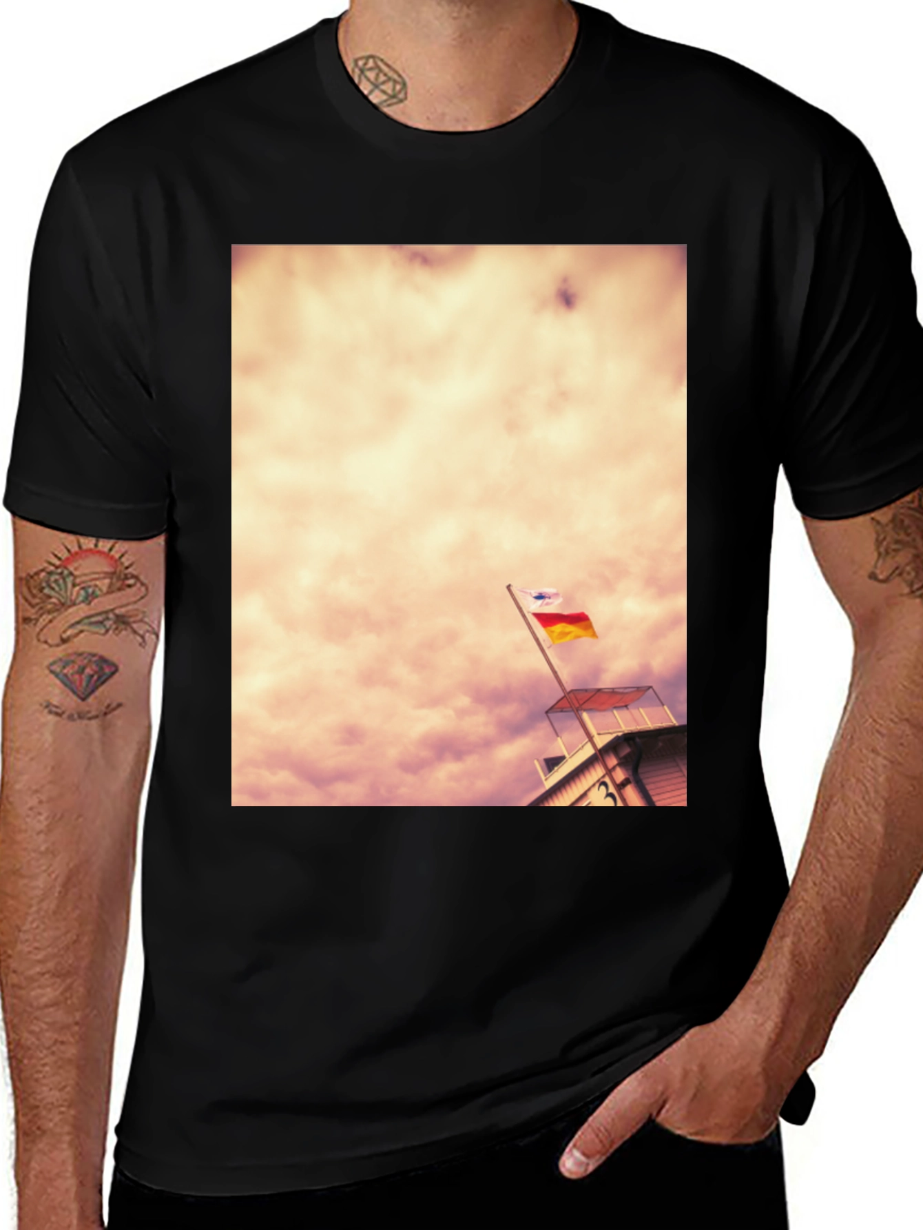 Variant 19 of Lifeguard Tower T-Shirt: Beach Vibes