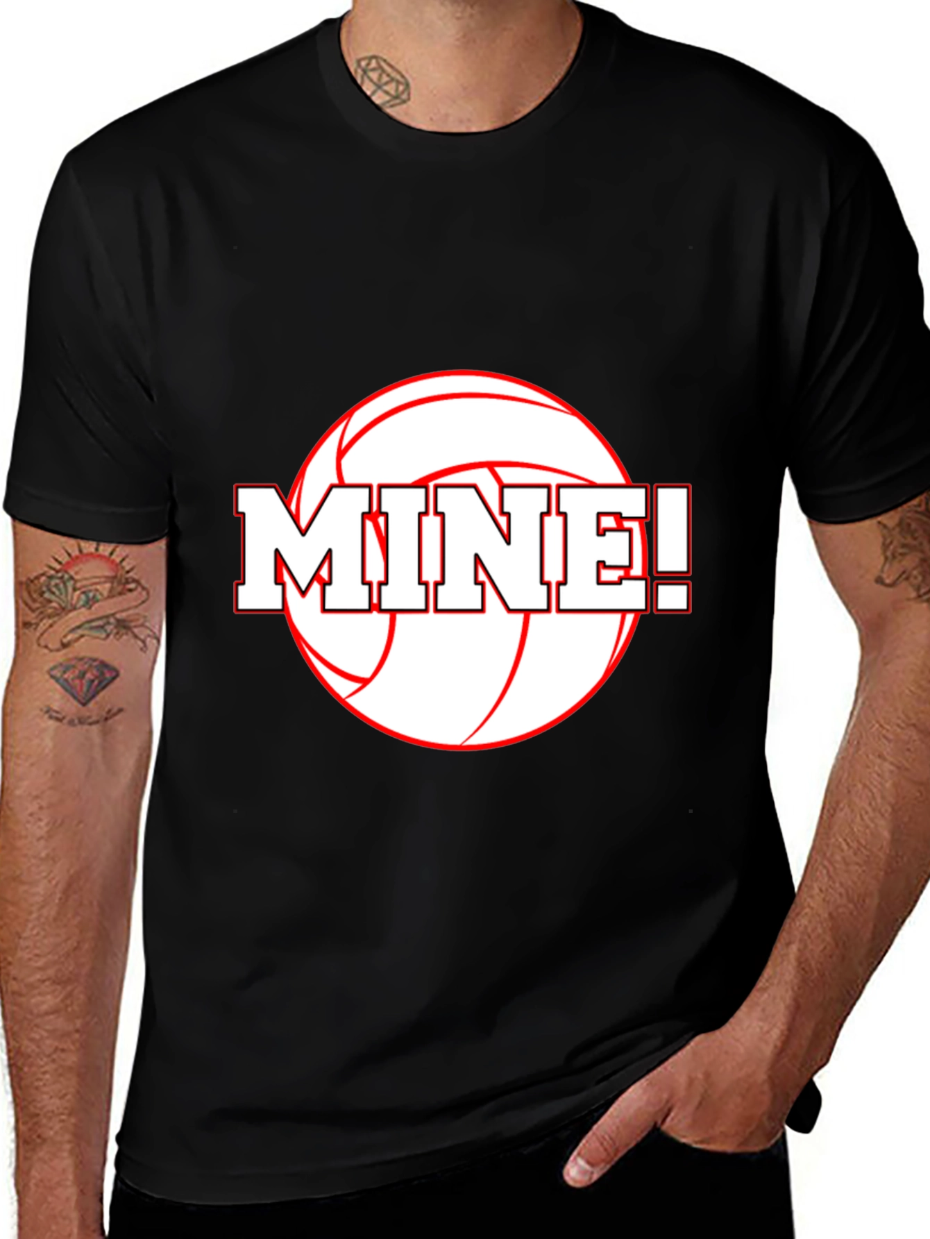 Variant 21 of Volleyball Mine! Graphic T-Shirt