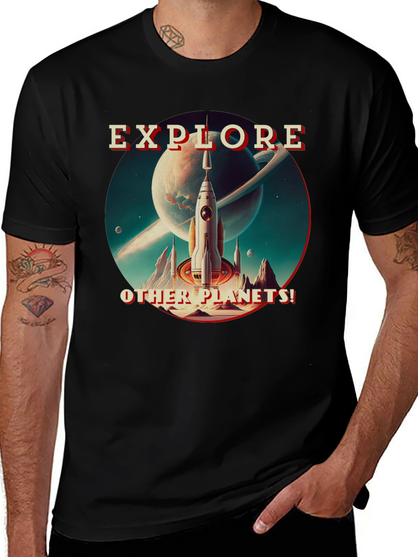Variant 15 of Explore Other Planets Graphic T-Shirt