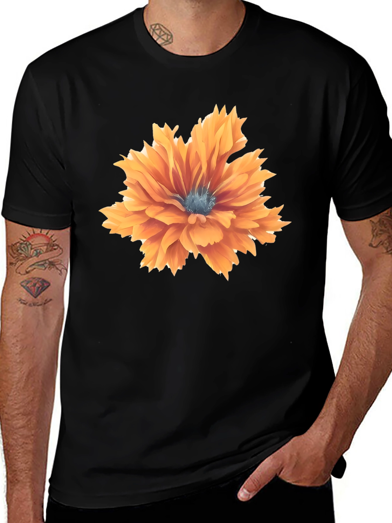 Variant 21 of Floral Graphic Print T-Shirt