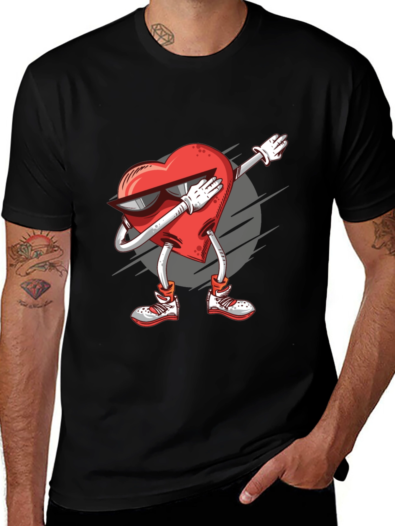 Variant 13 of Dabbing Heart T-Shirt - Fun Valentine's Day Tee