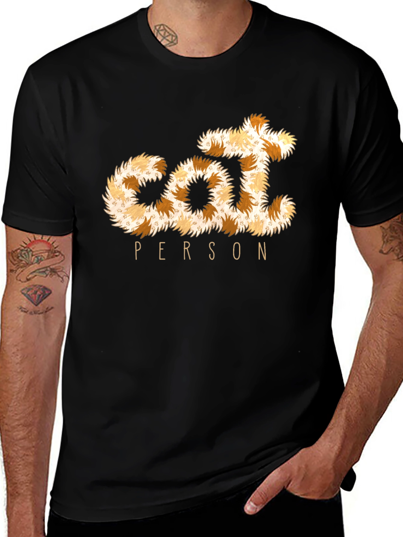 Variant 24 of Cat Person T-Shirt - Furry Letters!
