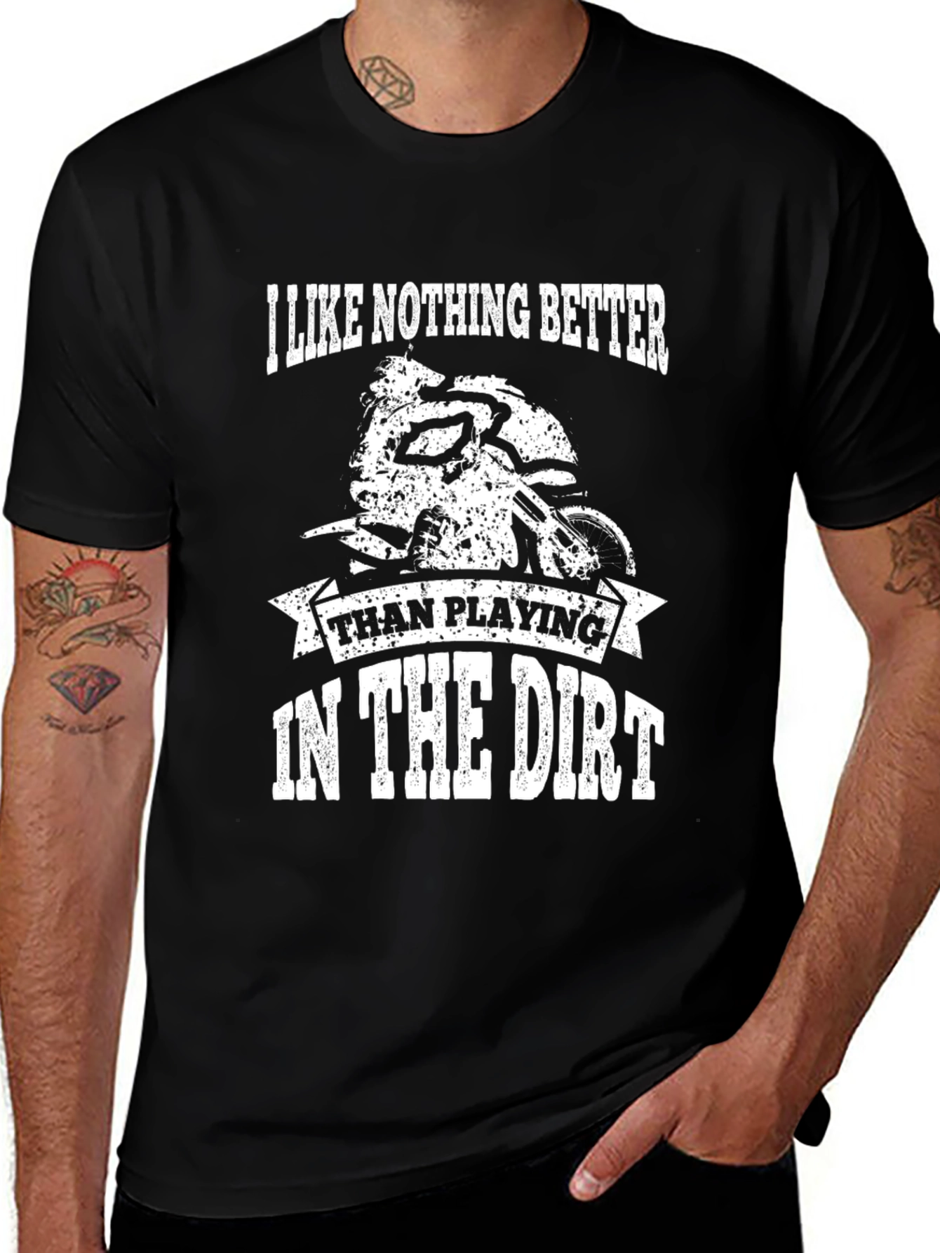 Variant 29 of Dirt Bike Graphic Tee - Playing in the Dirt