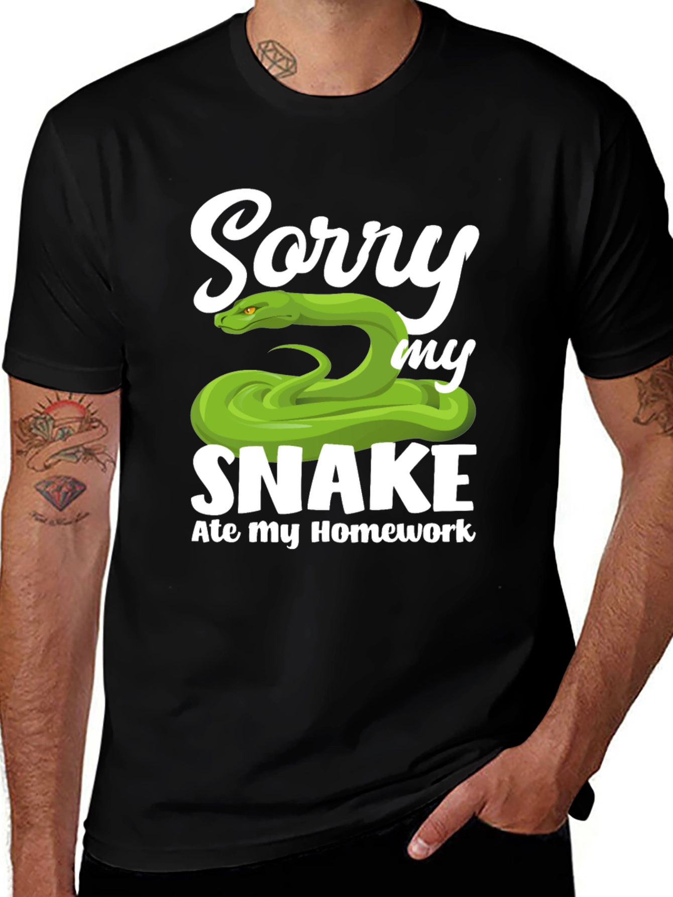 Variant 30 of Sorry My Snake Ate My Homework T-Shirt