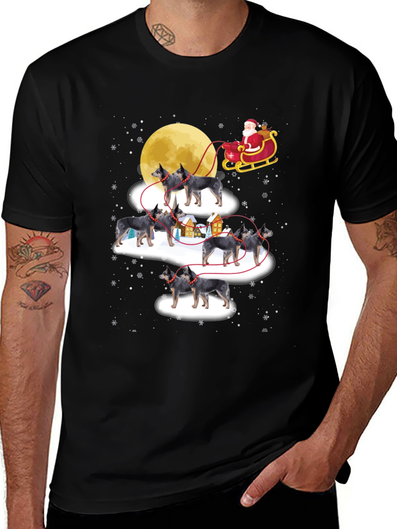 Dog Sleigh Christmas T-Shirt