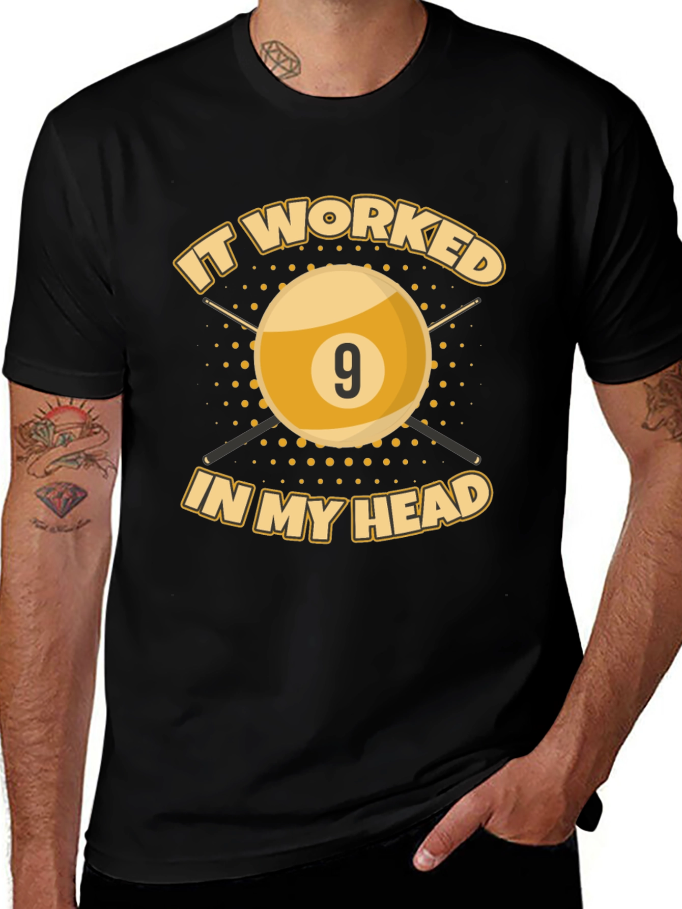 Variant 17 of It Worked In My Head Billiards T-Shirt