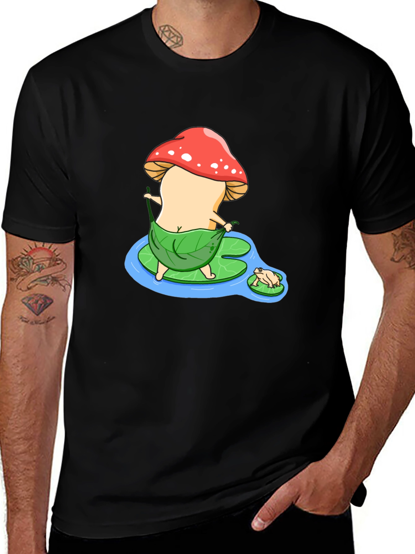 Variant 17 of Mushroom Cartoon Graphic T-Shirt