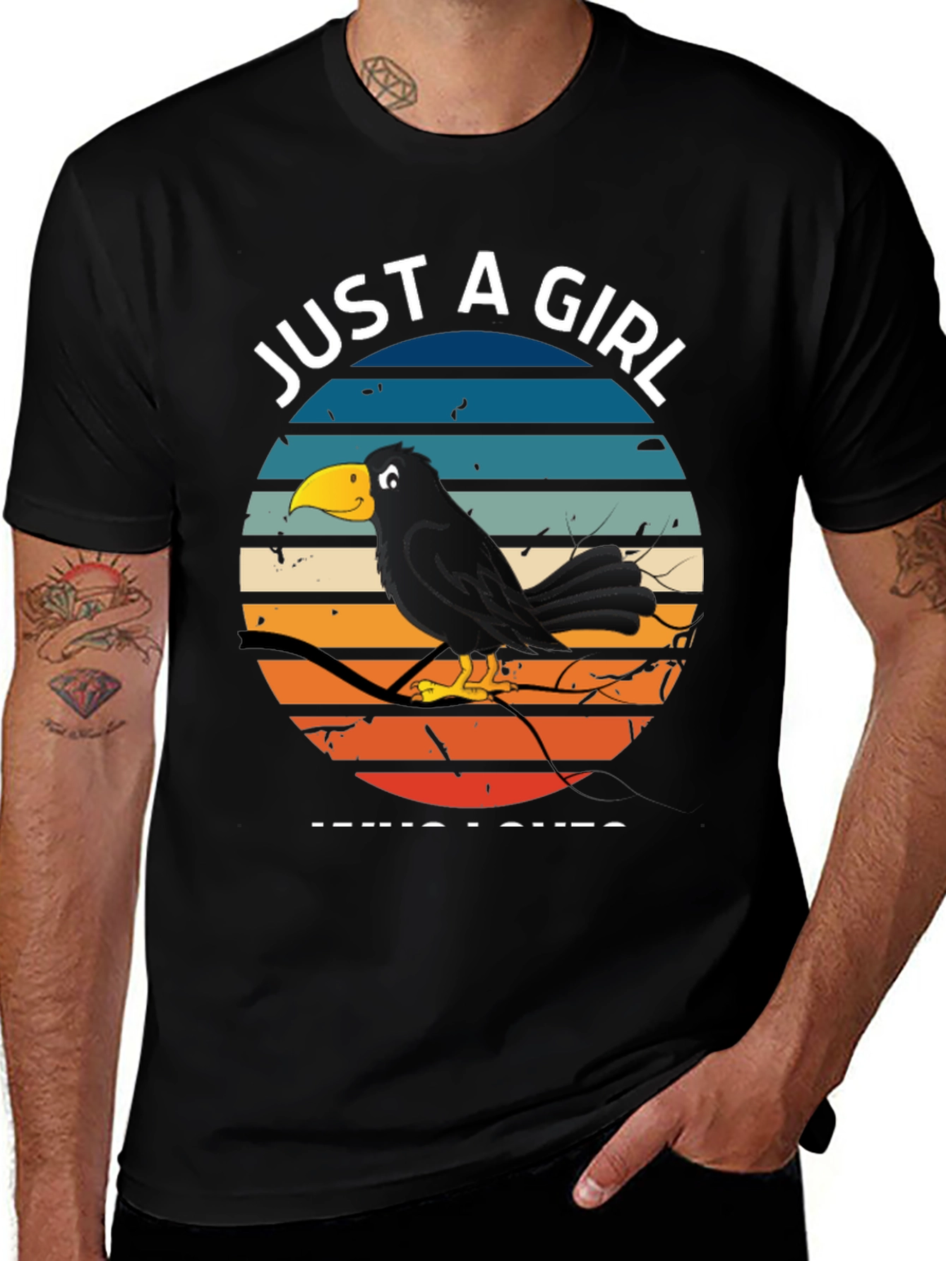 Variant 8 of Just A Girl Who Loves Crows T-Shirt