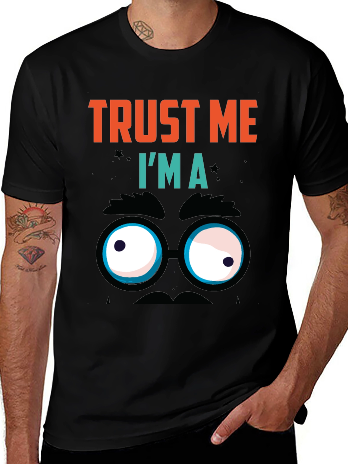 Variant 16 of Trust Me I'm A Funny Face T-Shirt