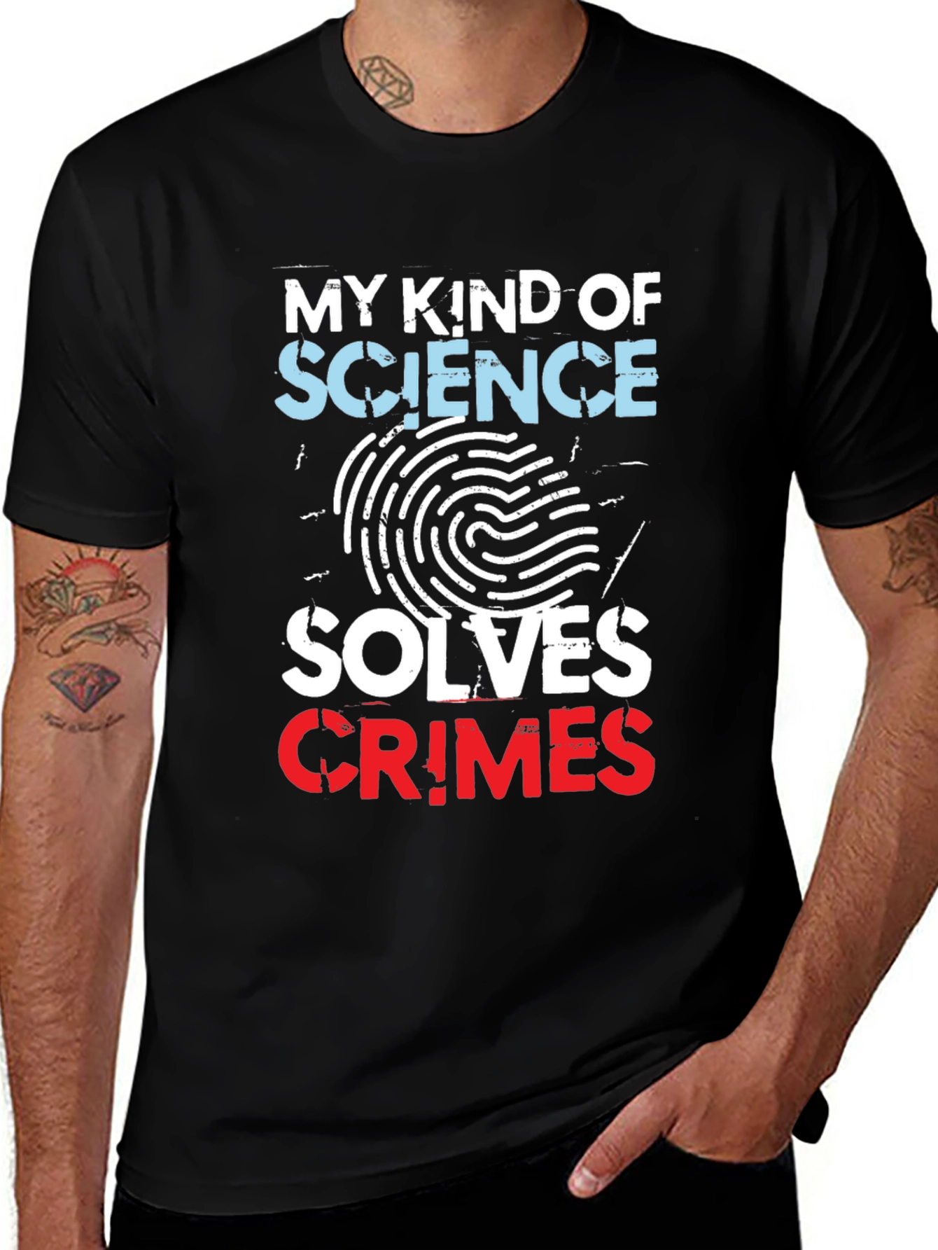 Variant 2 of Science Solves Crimes Graphic T-Shirt