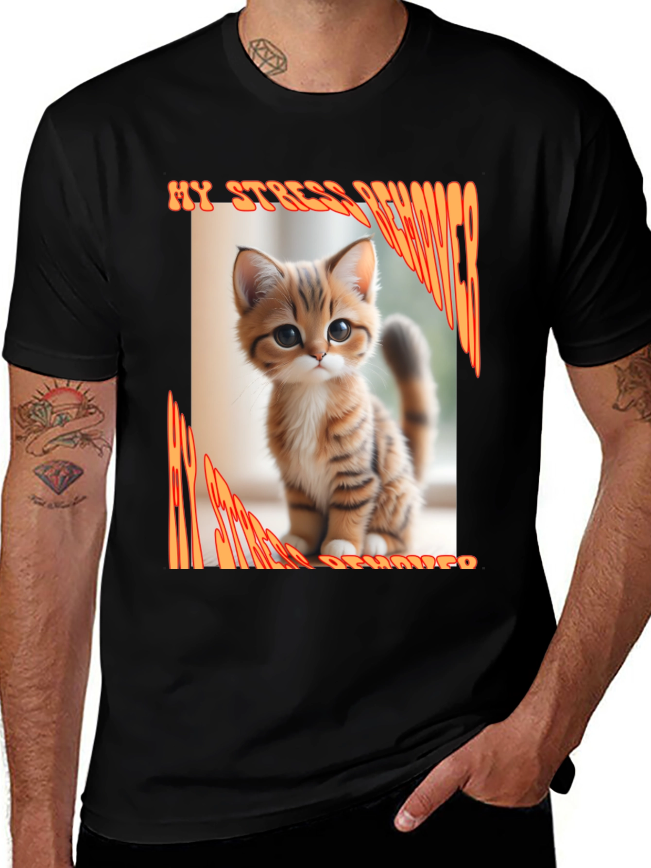 Variant 10 of My Stress Reliever Cat T-Shirt