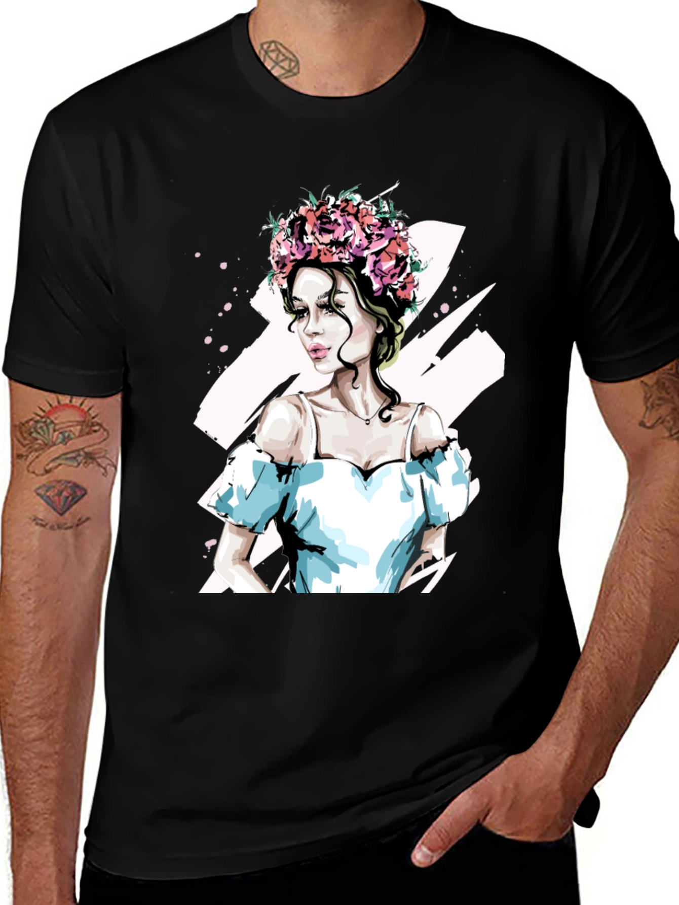 Variant 11 of Floral Crown Woman Graphic Tee