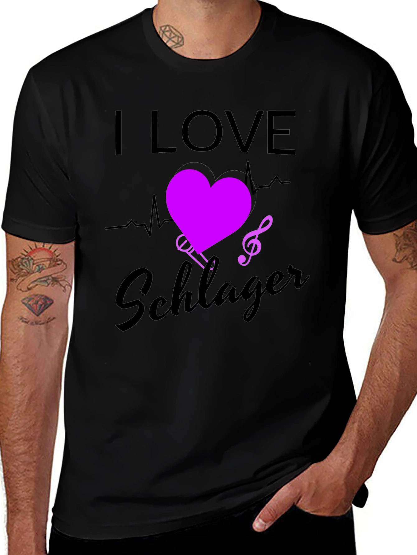 I Love Schlager Music T-Shirt