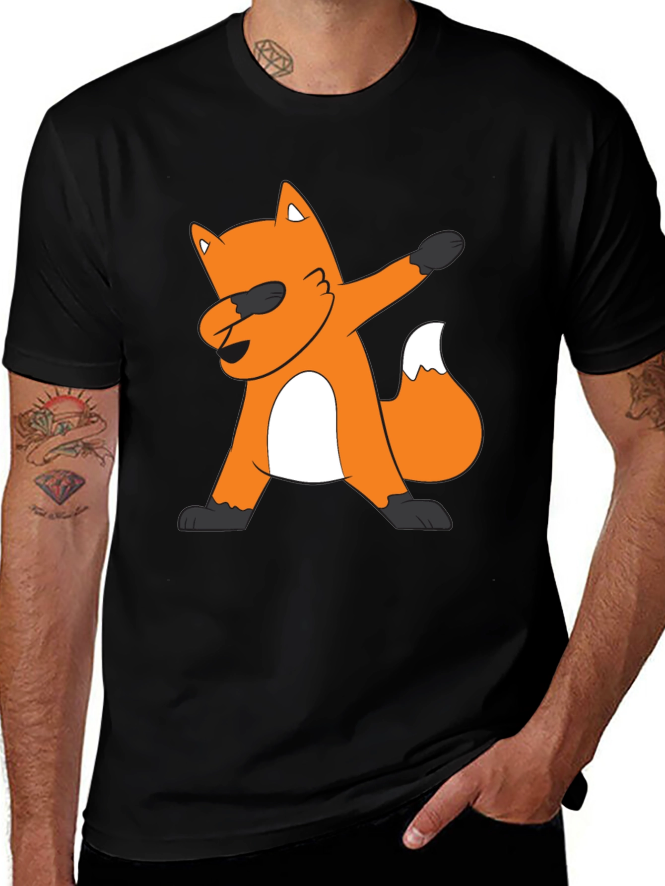 Variant 29 of Dabbing Fox Graphic Tee - Cool & Trendy