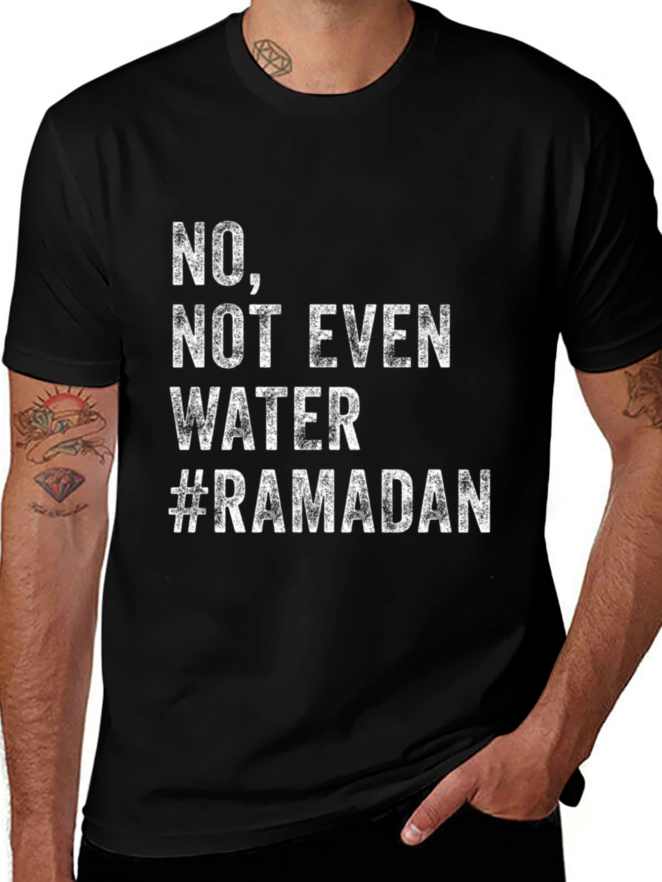 Ramadan No Water T-Shirt - Fasting Humor Tee