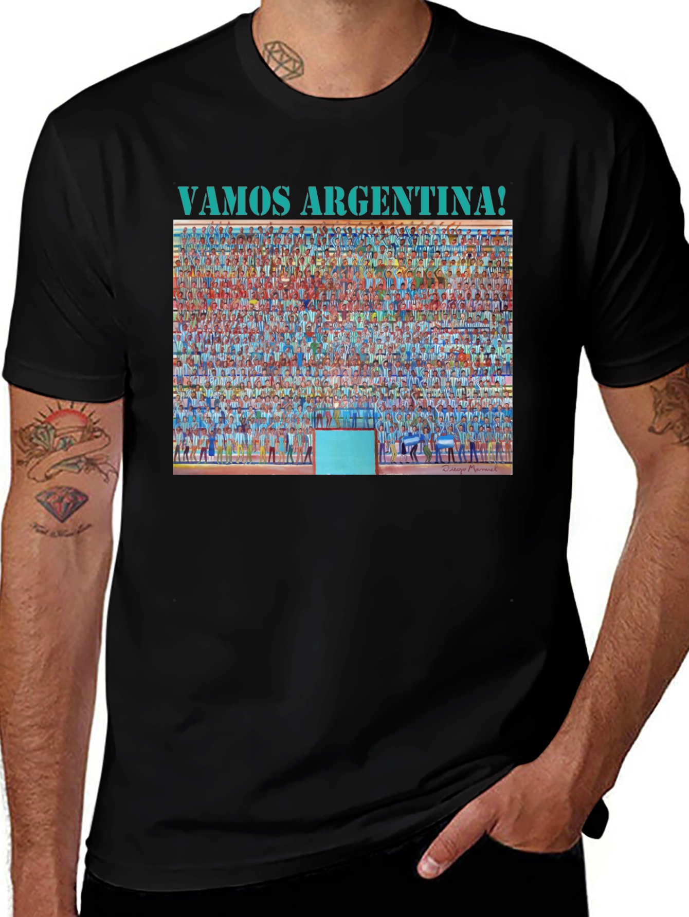 Vamos Argentina! T-Shirt Crowd Soccer Fan