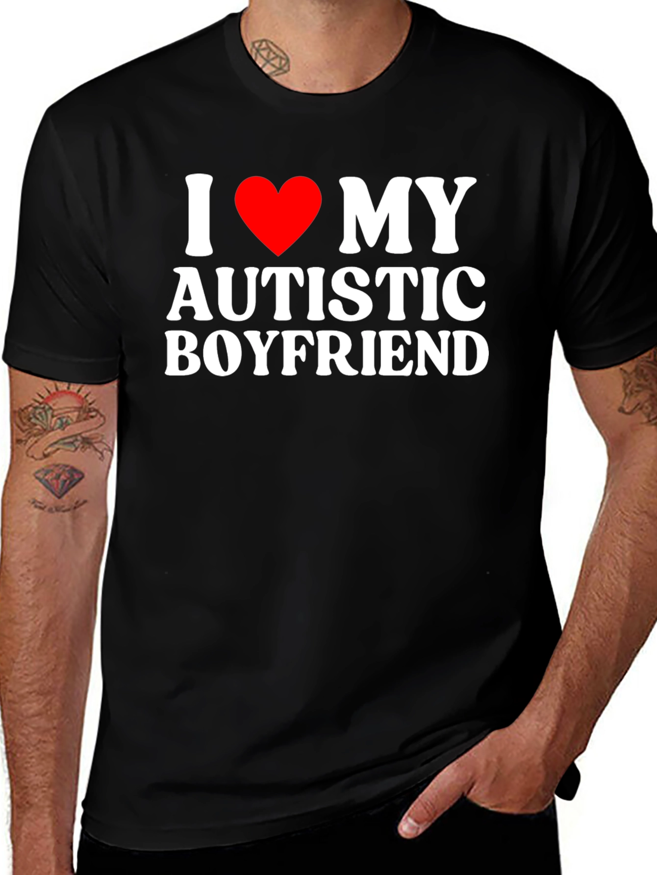Variant 11 of I Heart My Autistic Boyfriend T-Shirt