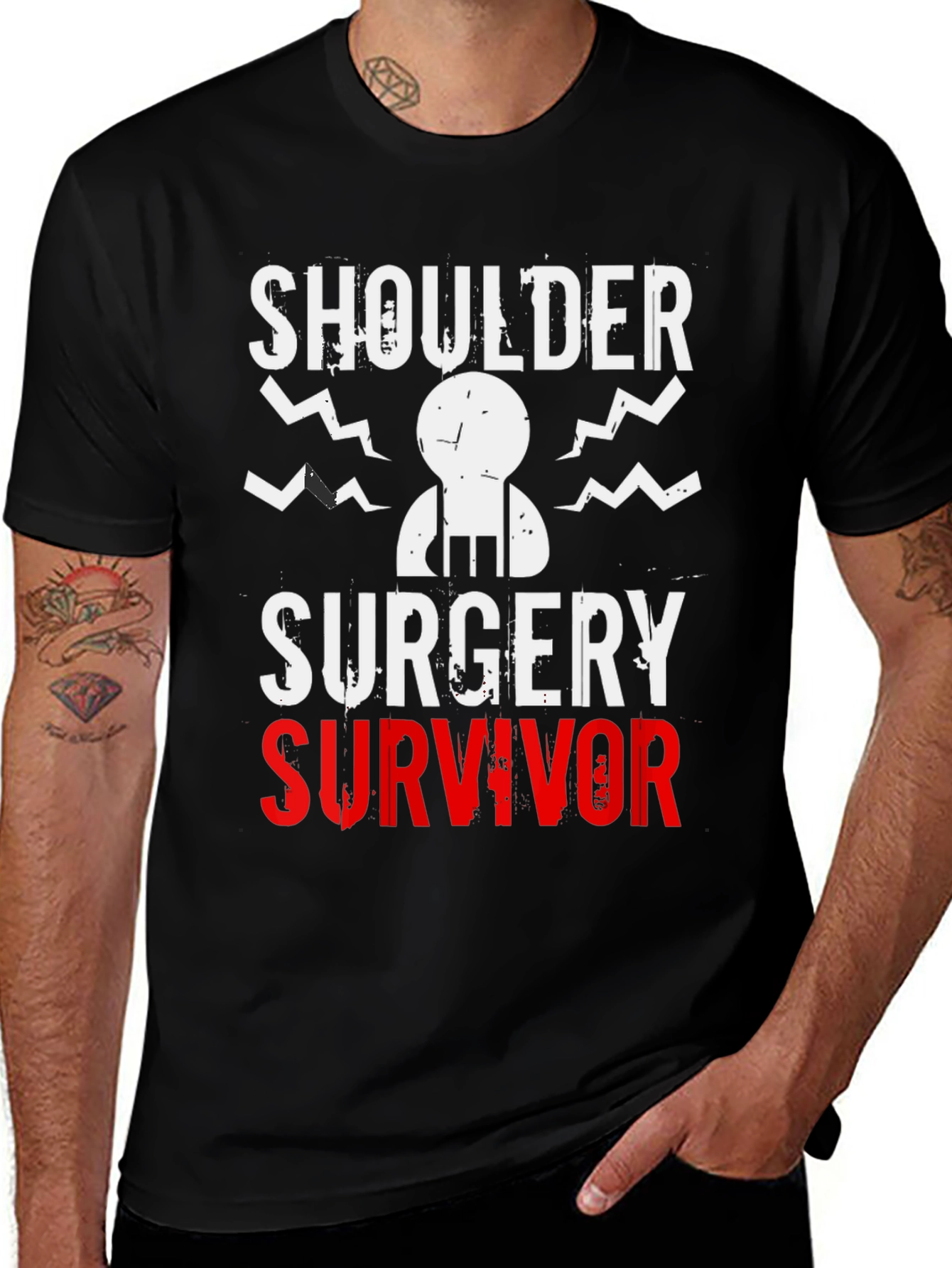 Variant 30 of Shoulder Surgery Survivor Graphic Tee