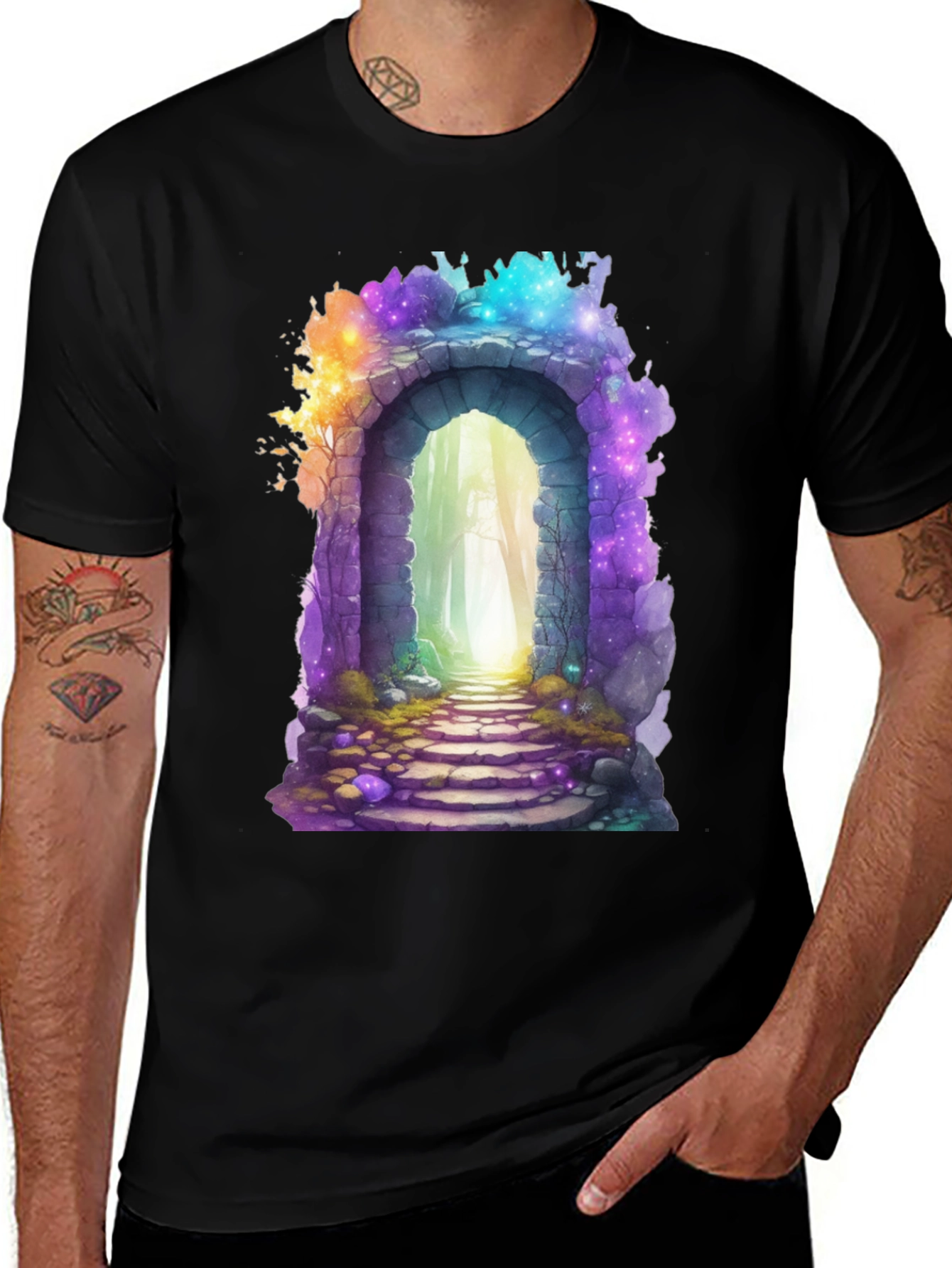 Variant 12 of Magical Portal T-Shirt - Fantasy Graphic Tee